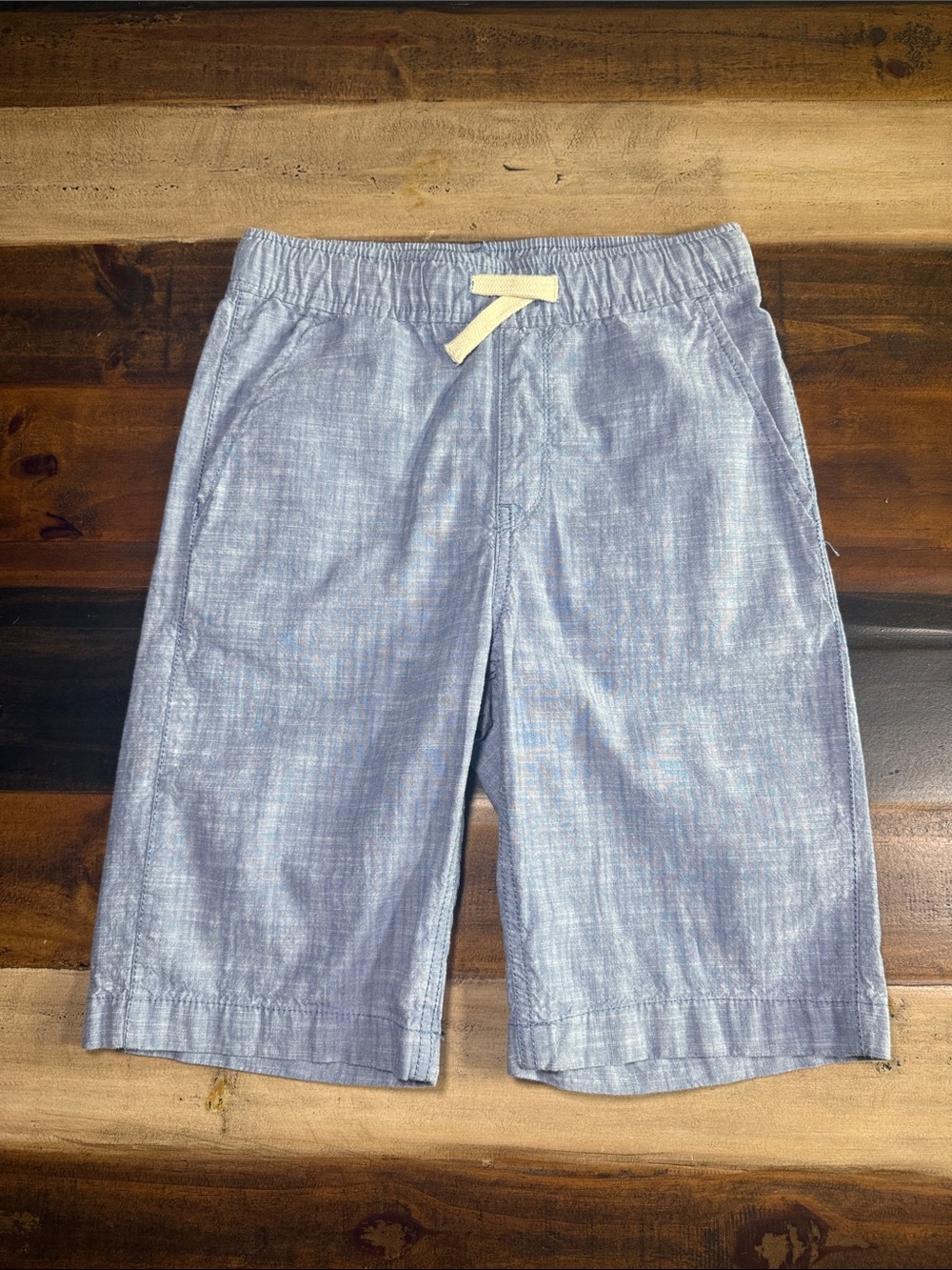 The Children’s Place Light Blue Chambray Drawstring Shorts